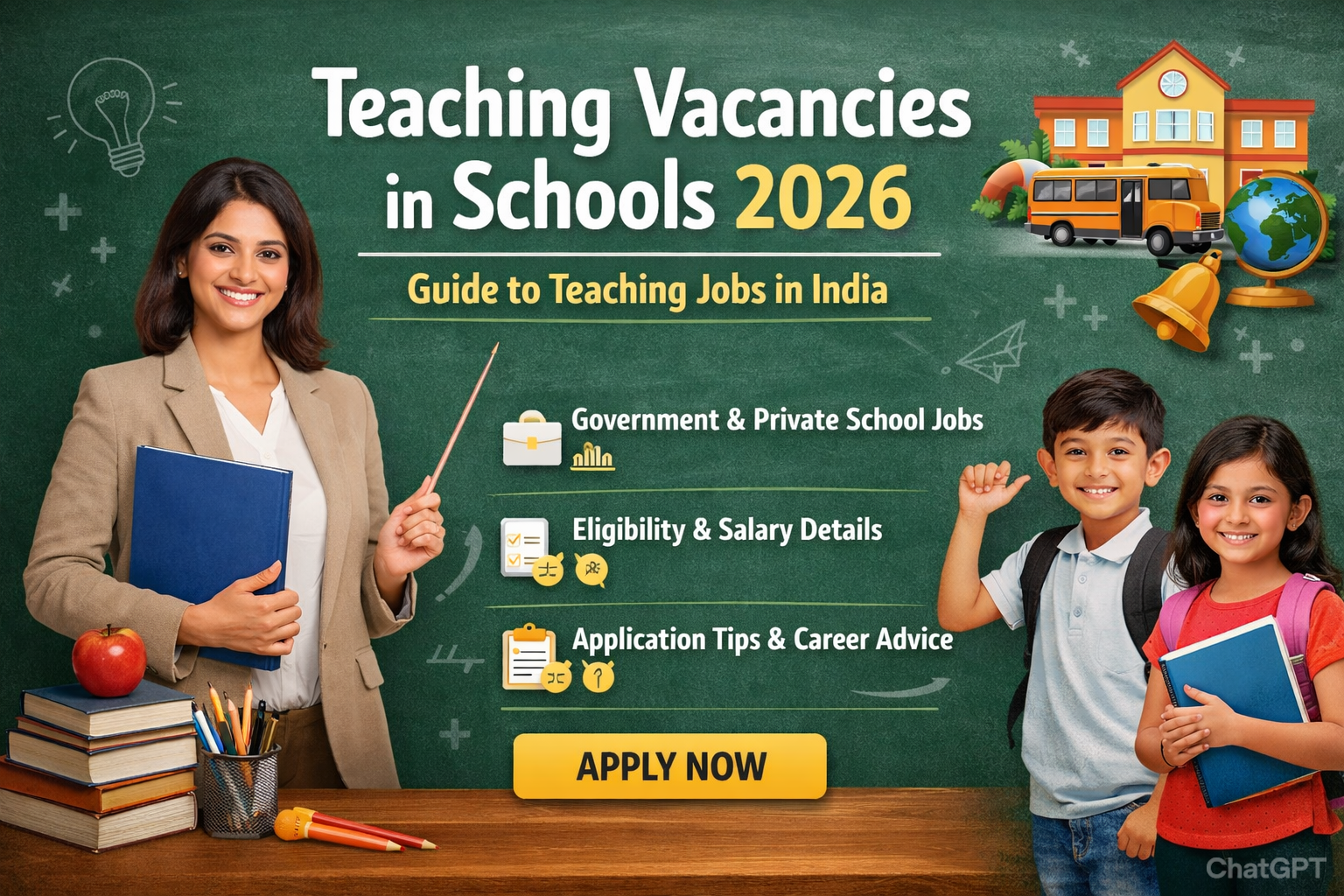 Teaching vacancies in schools